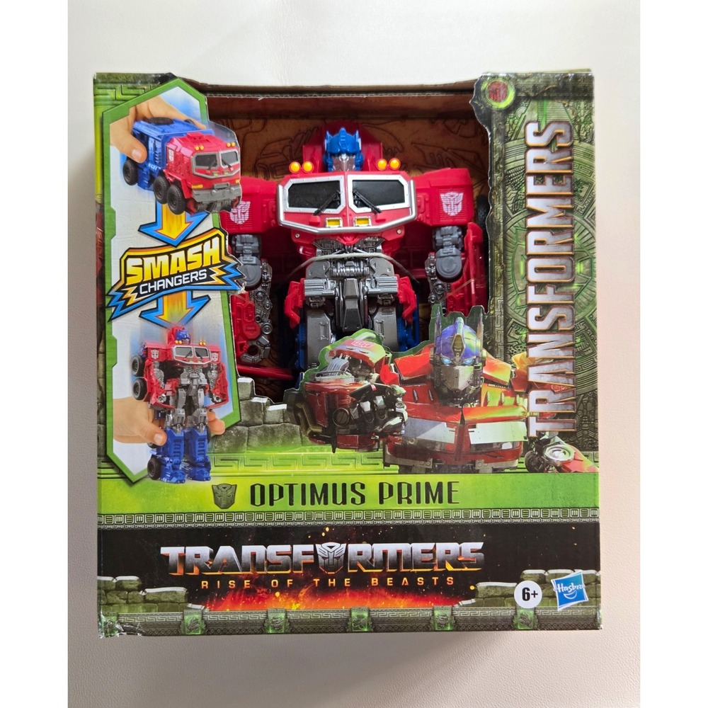 Hasbro Transformers Rise of Beasts Optimus Prime Smash Changer 9in F4642